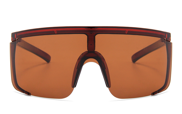 Stor oversize kantet solbrille  - sunlooper.dk - billede 2