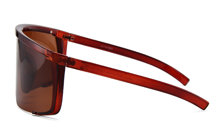 Stor oversize kantet solbrille  - sunlooper.dk - billede 3