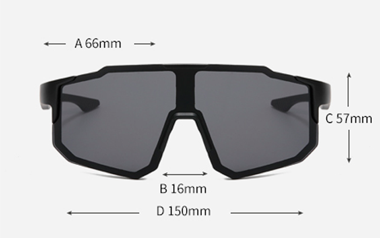 Hurtigbrillen til Sport, LÃ¸b, Cykling eller bare fashion, i stort / oversize design med full frame design - sunlooper.dk - billede 3