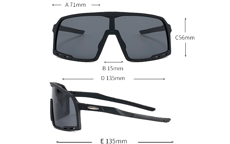 Oversize sportsbrille til Sport, LÃ¸b, Cykling eller bare fashion - sunlooper.dk - billede 2