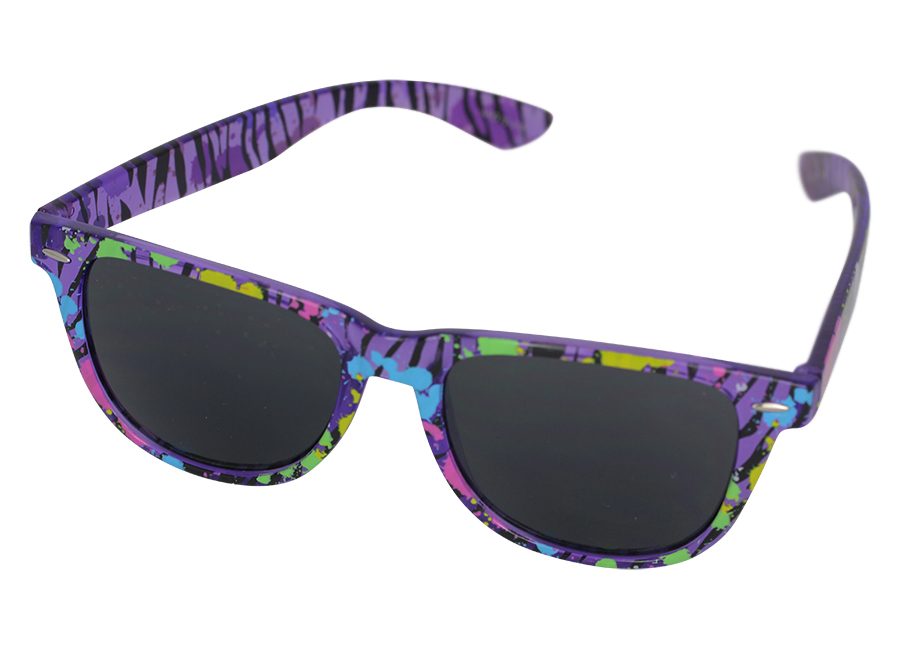 Lilla gennemsigtig wayfarer solbrille