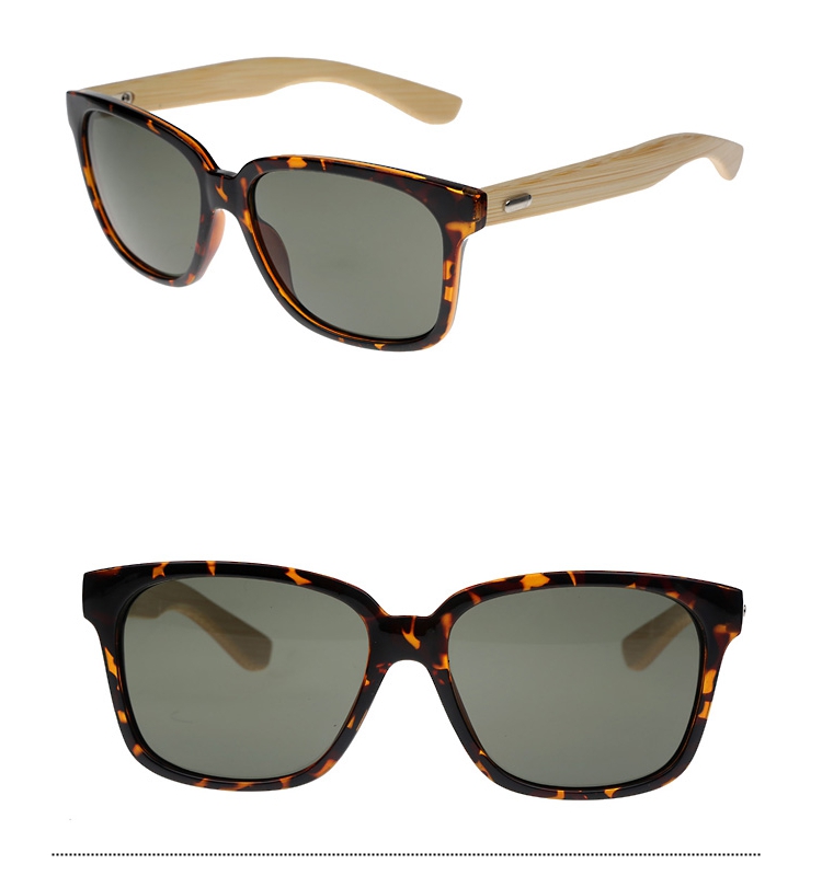 Solbrille med bambus stÃ¦nger - sunlooper.dk - billede 3