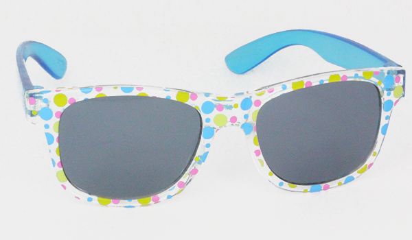 Gennemsigtig solbrille til bÃ¸rn med prikker