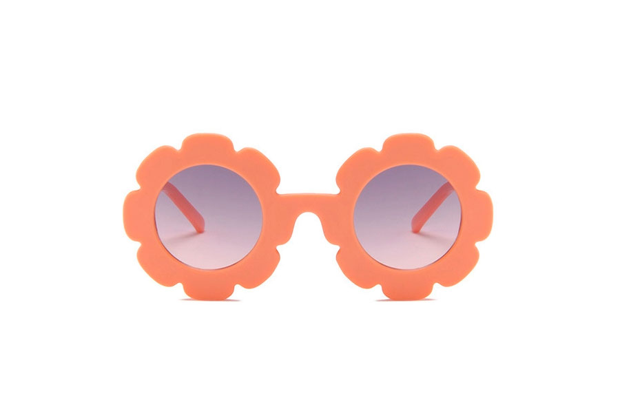 BÃ˜RNE Solbrille i sÃ¸dt laksefarvet blomst design. - sunlooper.dk - billede 2