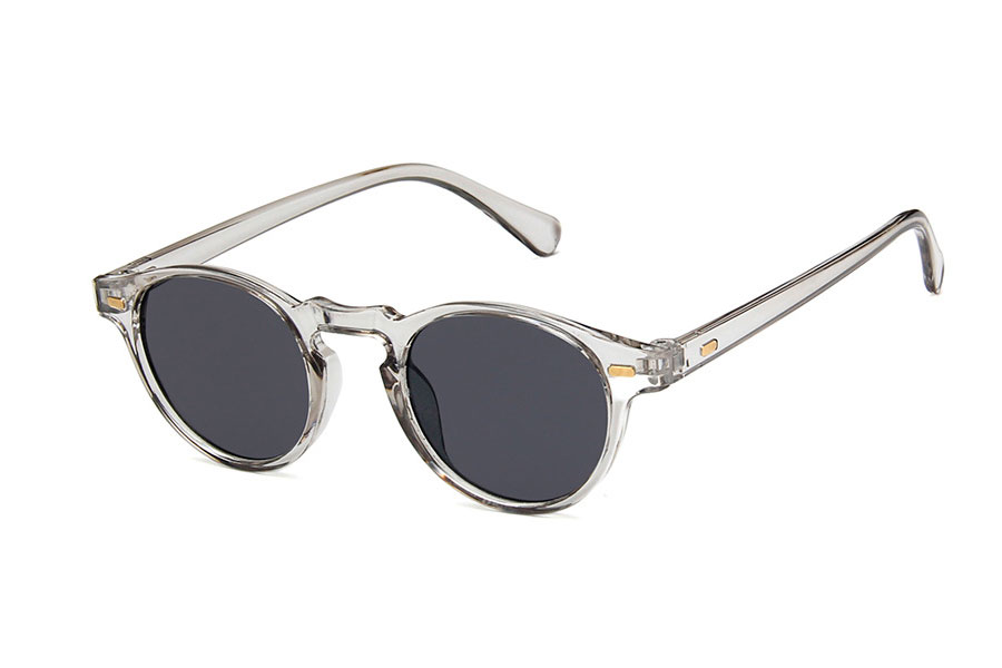 GrÃ¥ transparent solbrille i mindre design