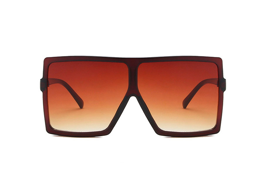oversize solbrille stort og fladt design