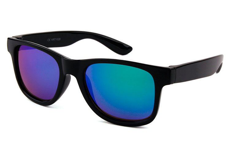 Sort BÃ˜RNE wayfarer solbrille. UV400 - Design nr. 3483