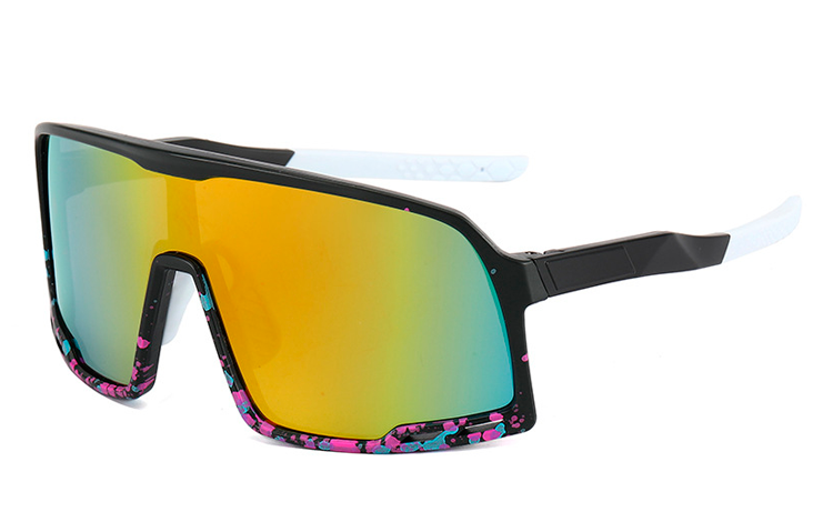 Oversize sportsbrille til Sport, LÃ¸b, Cykling eller bare fashion - Design nr. 4450