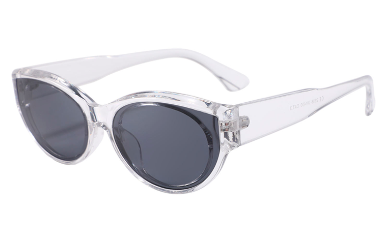 RÃ¥ men feminin cat-eye solbrille i kraftigt design - Design nr. 4467
