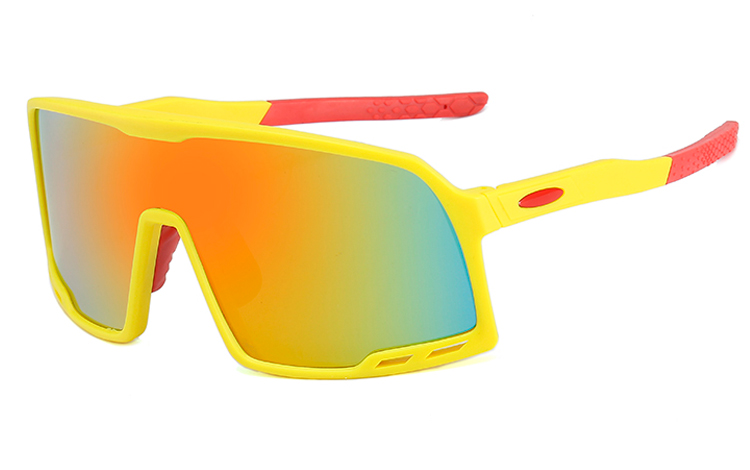 Oversize sportsbrille til Sport, LÃ¸b, Cykling eller bare fashion - Design nr. 4527