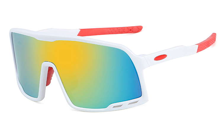 Sportsbrille til Sport, LÃ¸b, Cykling eller bare fashion, i stort / oversize design - Design nr. 4532