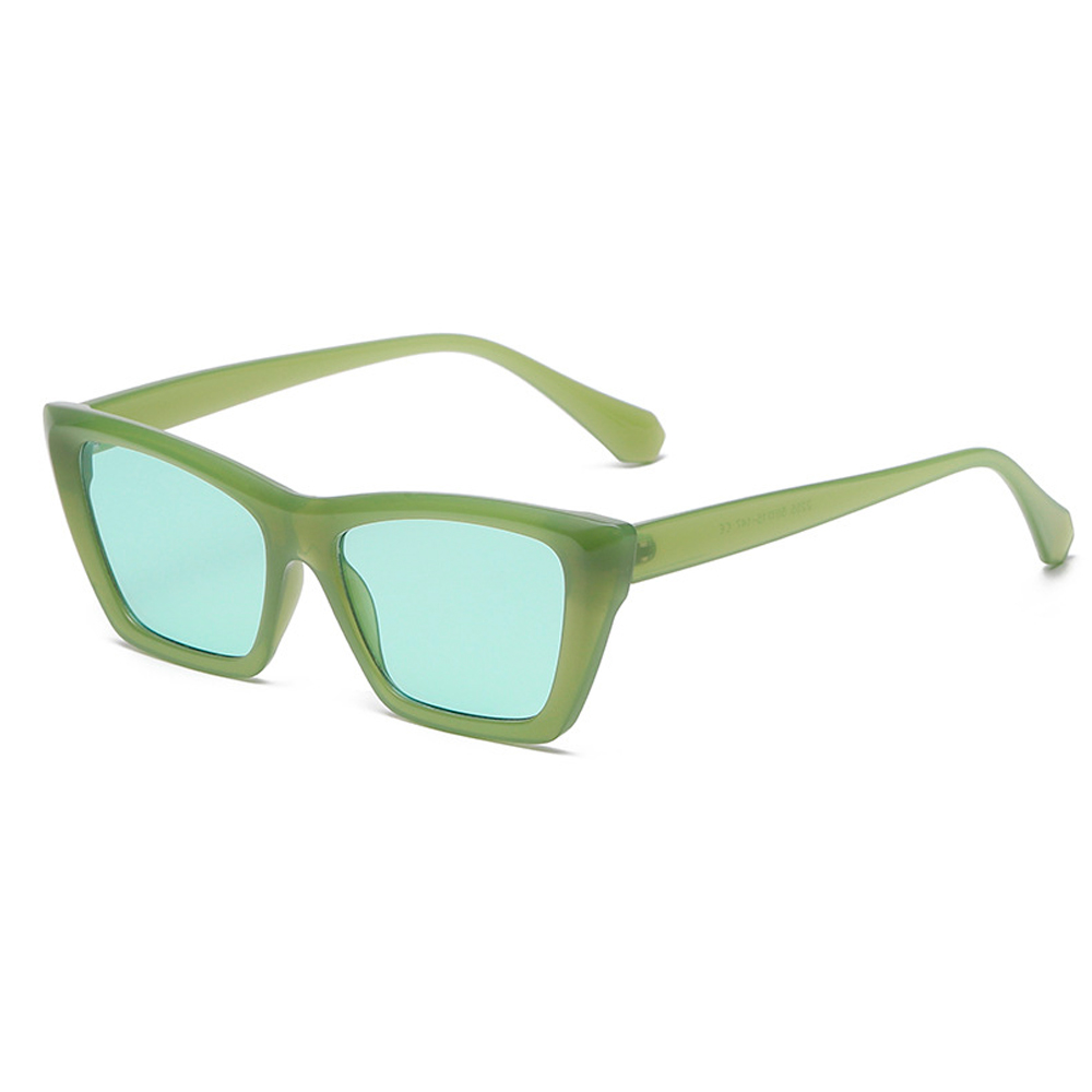 Cateye solbrille i smokey lysgrÃ¸n - Design nr. 4570
