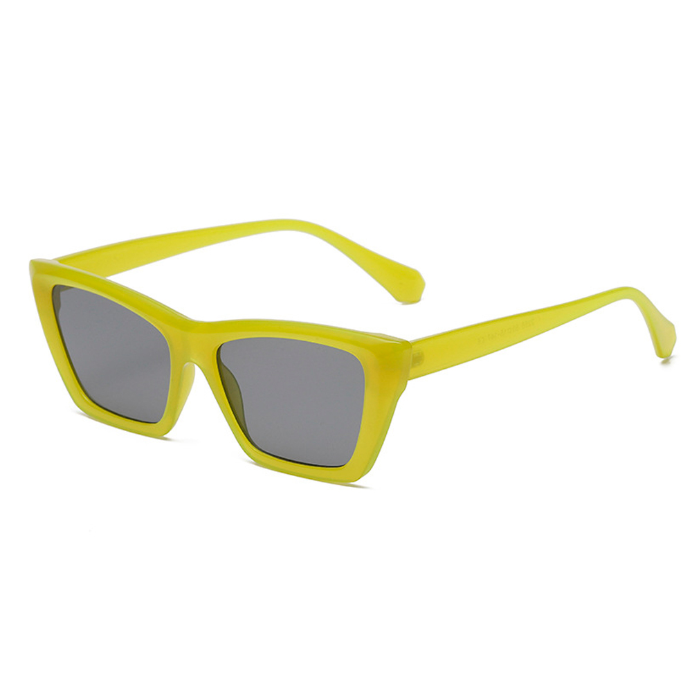 Cateye solbrille i smokey lime-grÃ¸n - Design nr. 4571