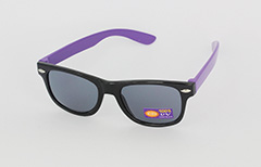 Solbrille til bÃ¸rn. Lilla og sort ternet - Design nr. 1092