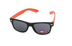 Orange og sort solbrille til bÃ¸rn - Design nr. 1097