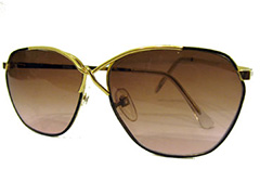 Solbrille i metal med flet over nÃ¦sen - Design nr. 1376