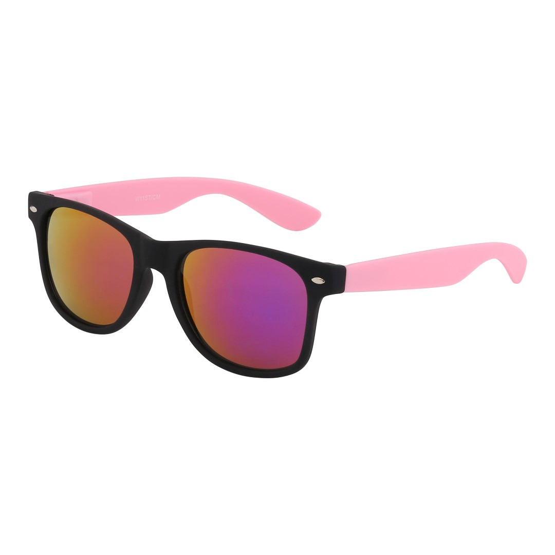 Wayfarer i soft lyserÃ¸d og multiglas - Design nr. 3094