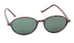 RÃ¸dbrun oval solbrille - Design nr. 3104