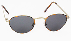 Oval solbrille med grÃ¥sorte glas - Design nr. 3120
