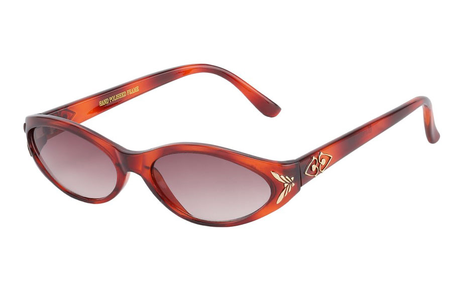 RÃ¸dlig med guld detaljer i retro look. - Design nr. s3732