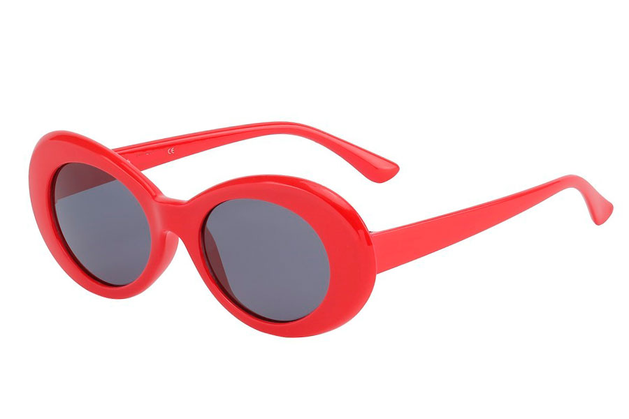 RÃ¸d flower power hippie solbrille - Design nr. s3755