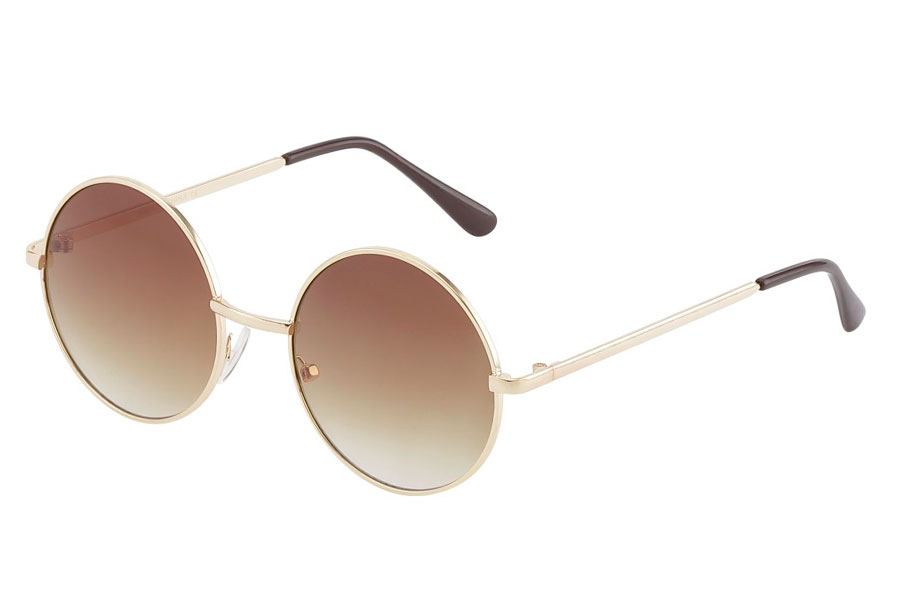 Rund lennon solbrille i et lidt stÃ¸rre design - Design nr. 3844