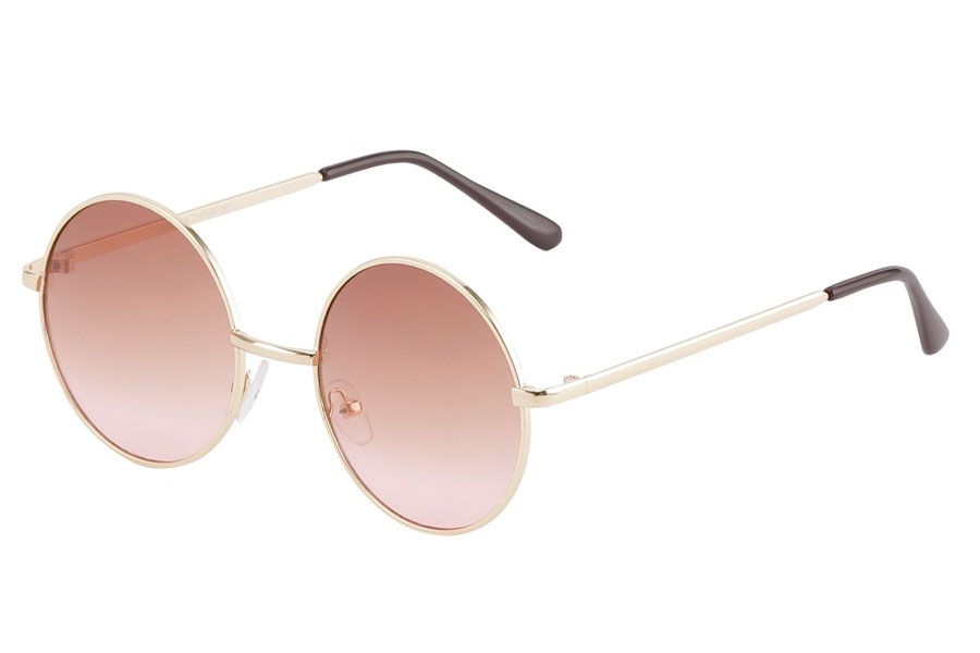 Rund lennon solbrille i et lidt stÃ¸rre design  - Design nr. 3845