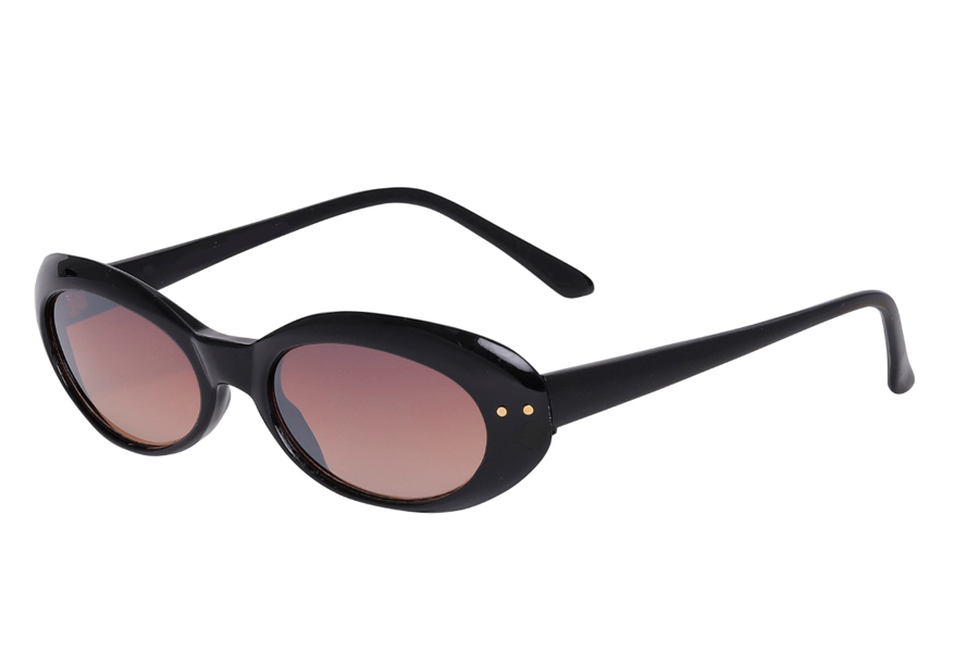LÃ¦kker oval retro inspireret solbrille - Design nr. s3995