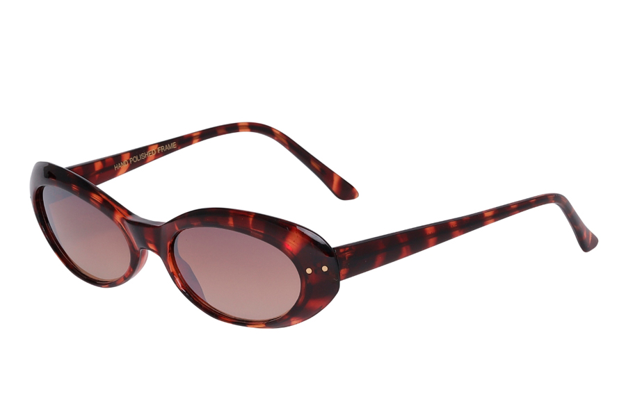 LÃ¦kker oval retro inspireret solbrille - Design nr. s3996