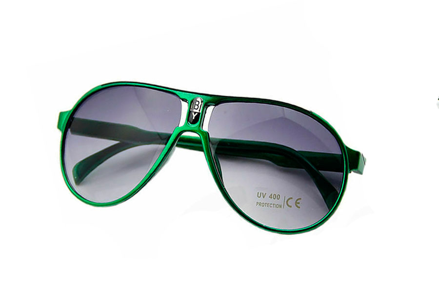 GrÃ¸n BÃ˜RNE solbrille i aviator model - Design nr. s4170