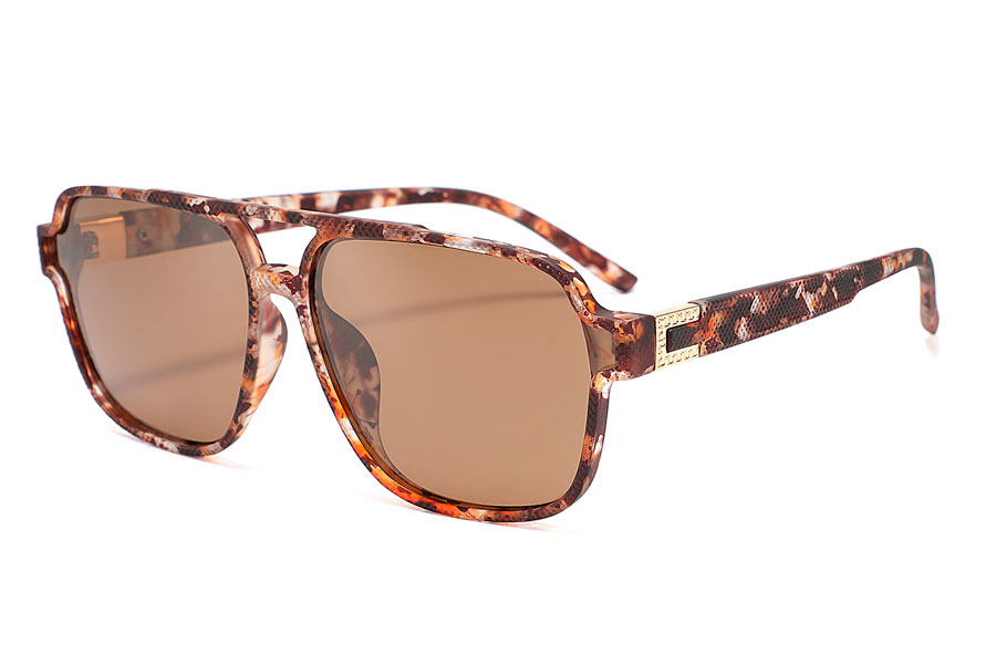 Solbrille i mat spÃ¦ttet nubret stel - Design nr. 4246