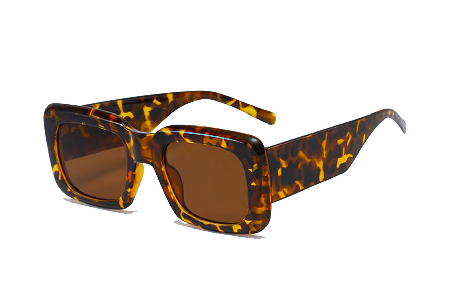 Stor karftig retro solbrille i spÃ¦ttet stel. - Design nr. 4288