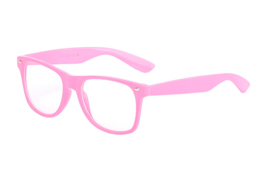 LyserÃ¸d / pink brille i wayfarer model - Design nr. 834